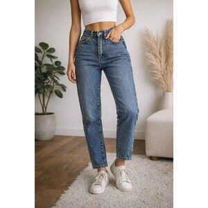 PUMA Heavy Duty Jeans Vintage High Rise Tapered Denim 26x30 EUC